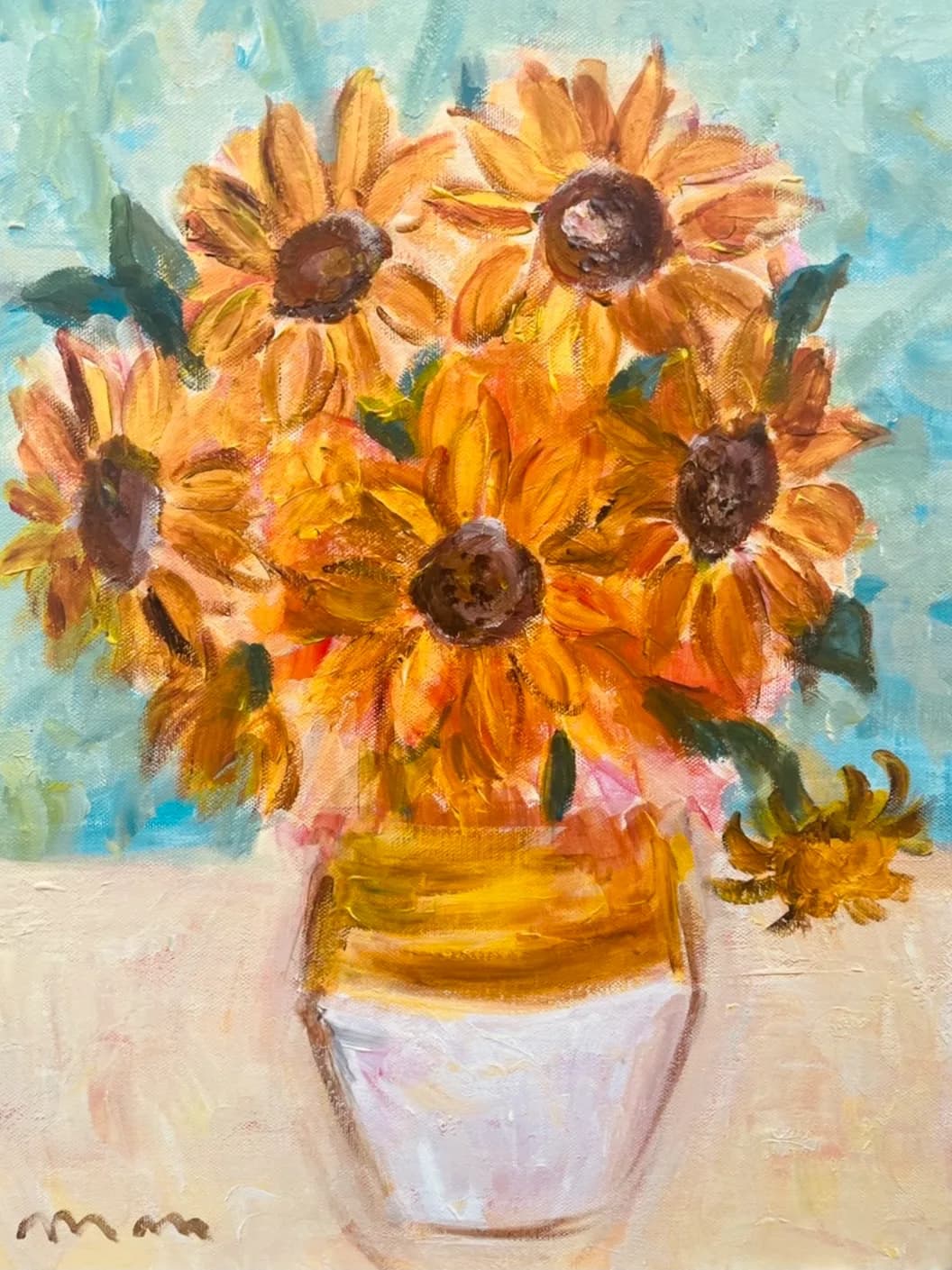 Mummy & me - Van Gogh Sunflower/u