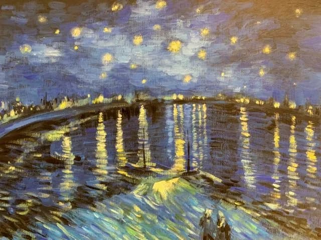Mummy & me - Van Gogh The starry night over the rhone/u